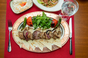 Chicken grill stock photo