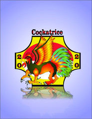 mythological animal images often referred to by the name Cockatrice