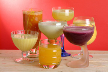 glasses of juice