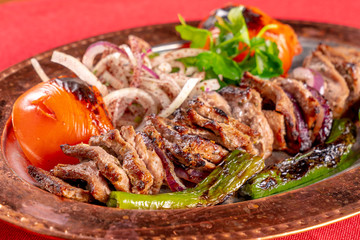 Chicken grill stock photo