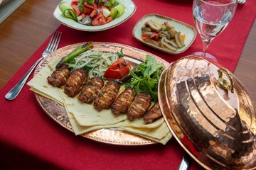 Chicken grill stock photo