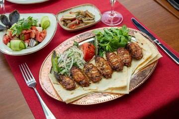 Chicken grill stock photo