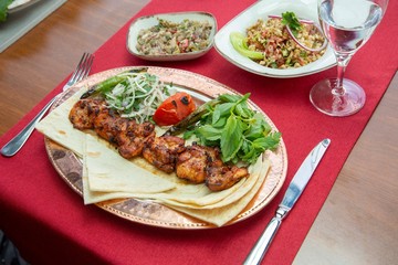 Chicken grill stock photo