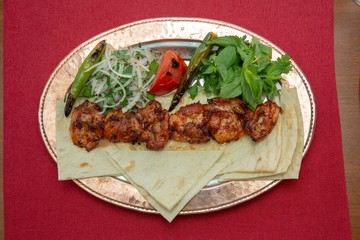 Chicken grill stock photo