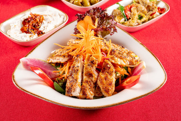 chicken salad from turkish cuisine