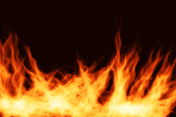  Fire flames on black background abstract blaze fire flame texture for banner background Fire flames set realistic vector illustration Set of realistic fire flames of various size with sparks on black