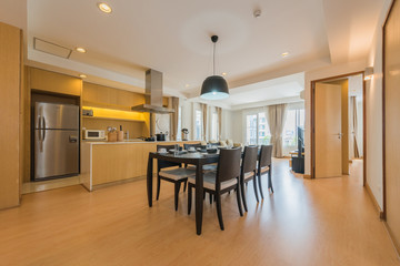 Modern, bright, clean, kitchen interior 