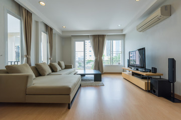 Interior, beautiful apartment, luxurious living room