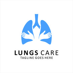 Lungs Care Logo Template Design Vector, Emblem, Design Concept, Creative Symbol, Icon, lungs care  Idea logo design inspiration.