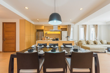 Modern, bright, clean, kitchen interior 