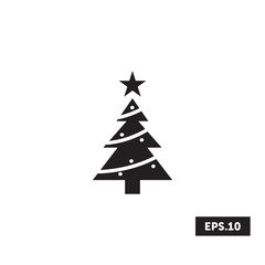 Christmas tree icon, Christmas sign/symbol vector