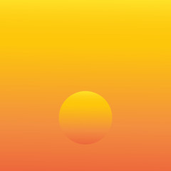 sun on a background of the sky