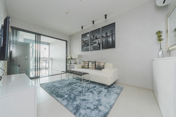 Interior, beautiful apartment, luxurious living room