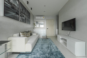 Interior, beautiful apartment, luxurious living room