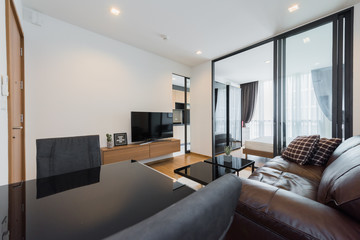 Interior, beautiful apartment, luxurious living room