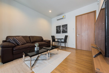 Interior, beautiful apartment, luxurious living room