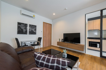Interior, beautiful apartment, luxurious living room