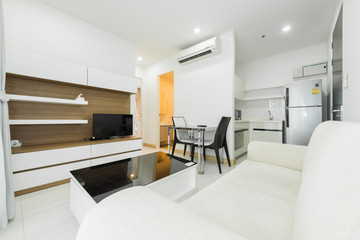 Interior, beautiful apartment, luxurious living room
