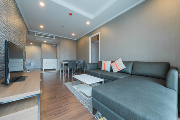 Interior, beautiful apartment, luxurious living room