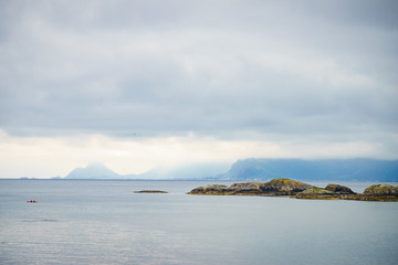 Fototapeta na wymiar Lofoten islands landscape, Norway