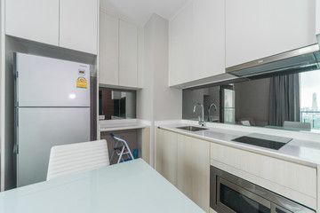Plakat Modern, bright, clean, kitchen interior 
