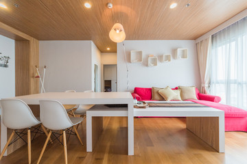 Interior, beautiful apartment, luxurious living room