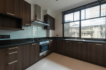 Modern, bright, clean, kitchen interior 
