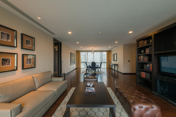 Modern bright flat interior design