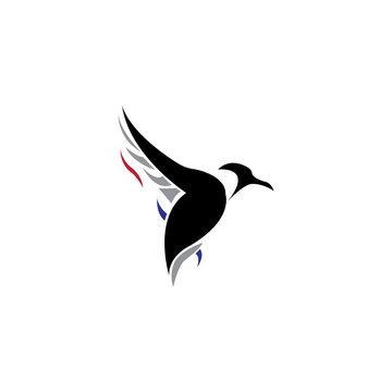 logo illustration of a simple pingguin bird vector design