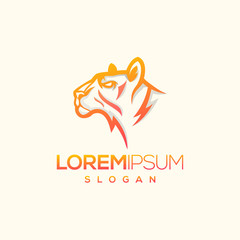 tiger logo design vector abstract illustrator modern