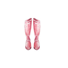 pink high boots