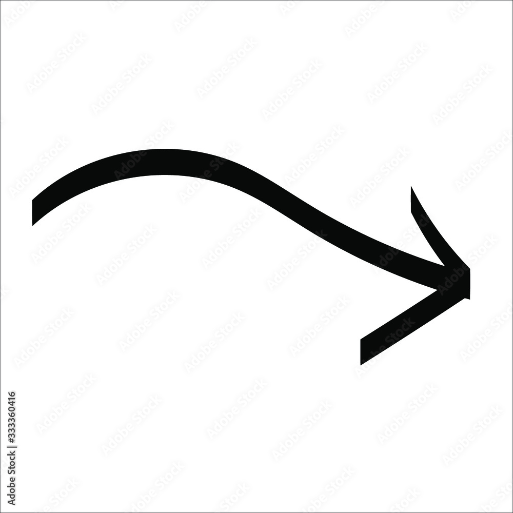 Poster arrows vector collection with doodle style and black color. vector eps 10. abstract elements for bus