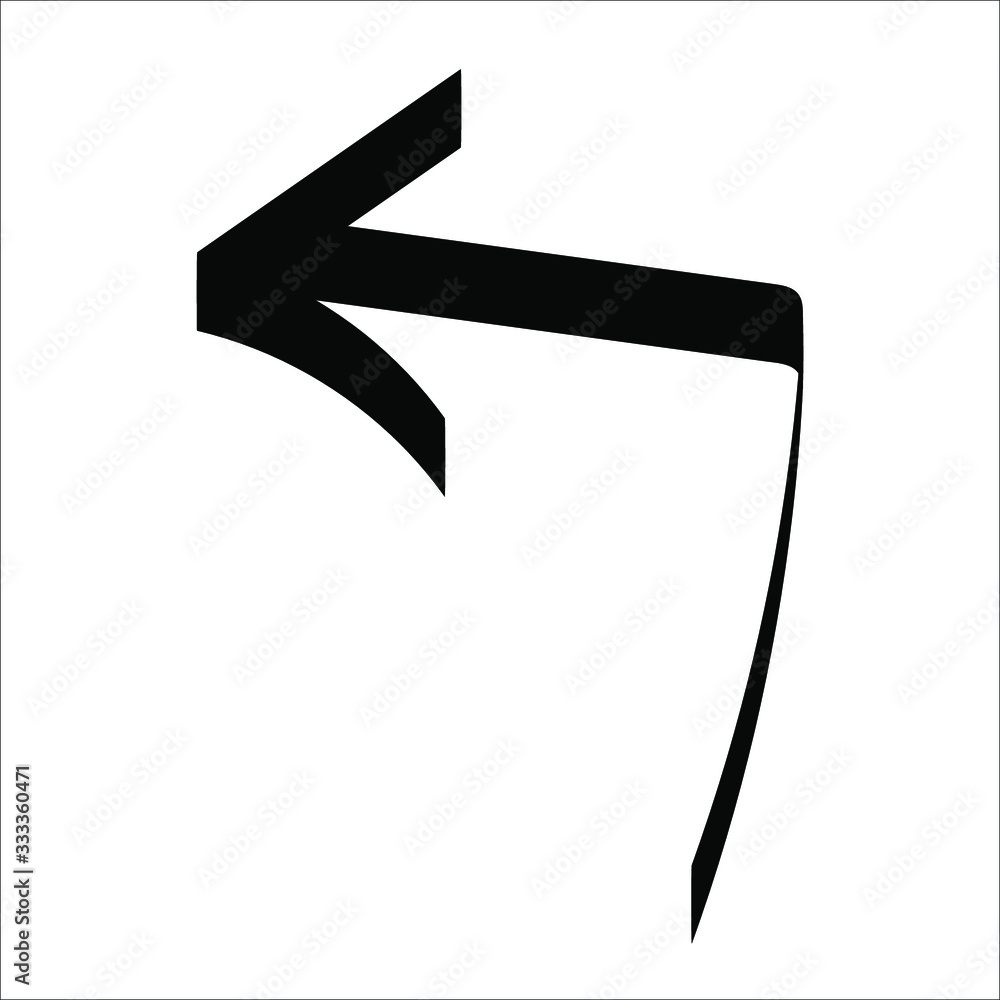Poster arrows vector collection with doodle style and black color. vector eps 10. abstract elements for bus