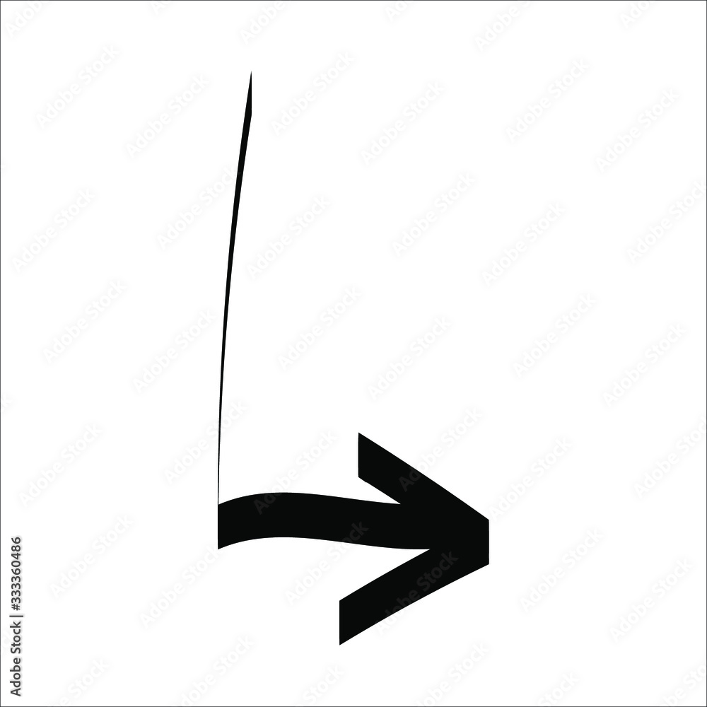 Poster arrows vector collection with doodle style and black color. vector eps 10. abstract elements for bus