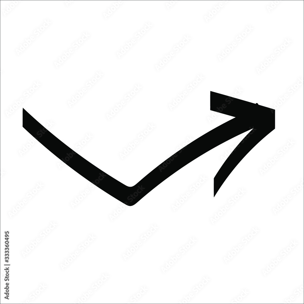 Poster arrows vector collection with doodle style and black color. vector eps 10. abstract elements for bus