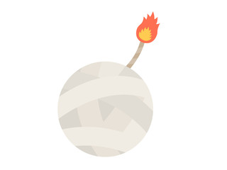 煙玉のイラスト