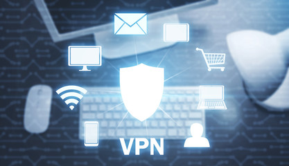 VPN concept. Business. Internet. Technology
