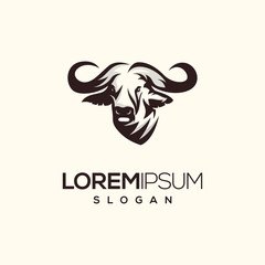 buffalo logo design vector abstract illustrator modern