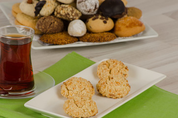 Cookies from turkish cuisine stock photo