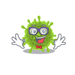Super Funny Geek coronavirus cartoon character design