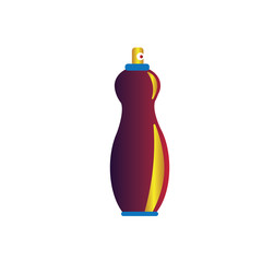 modern perfume bottles with colorful colors. vector design