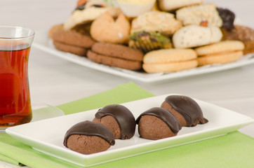 Cookies from turkish cuisine stock photo