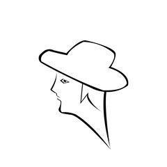 beautiful woman simple design vector illustration