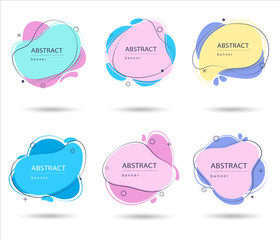 Origami vector banners set