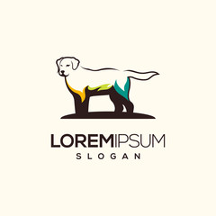 dog logo design vector abstract illustrator modern