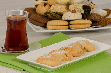 Cookies from turkish cuisine stock photo