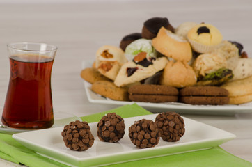 Cookies from turkish cuisine stock photo
