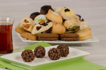 Cookies from turkish cuisine stock photo