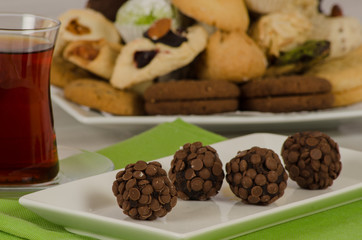 Cookies from turkish cuisine stock photo
