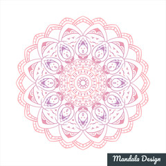 Mandala pattern for Mehndi, Henna, Yoga, Tattoo, Decoration. Mystic, oriental, alchemy ornament. Coloring book page. Vector illustration.